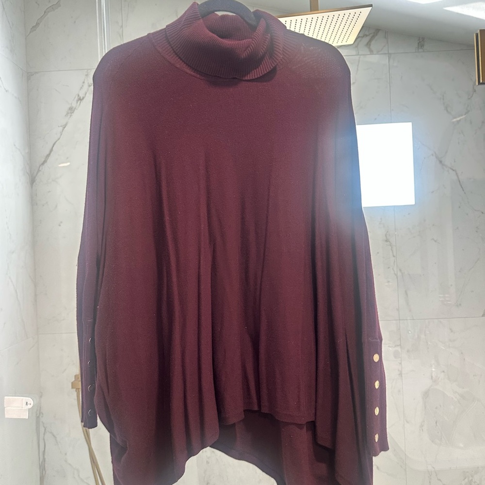 Alfani Deep Burgundy Knit Top